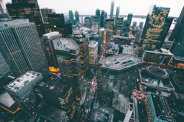image of a city, full of buildings